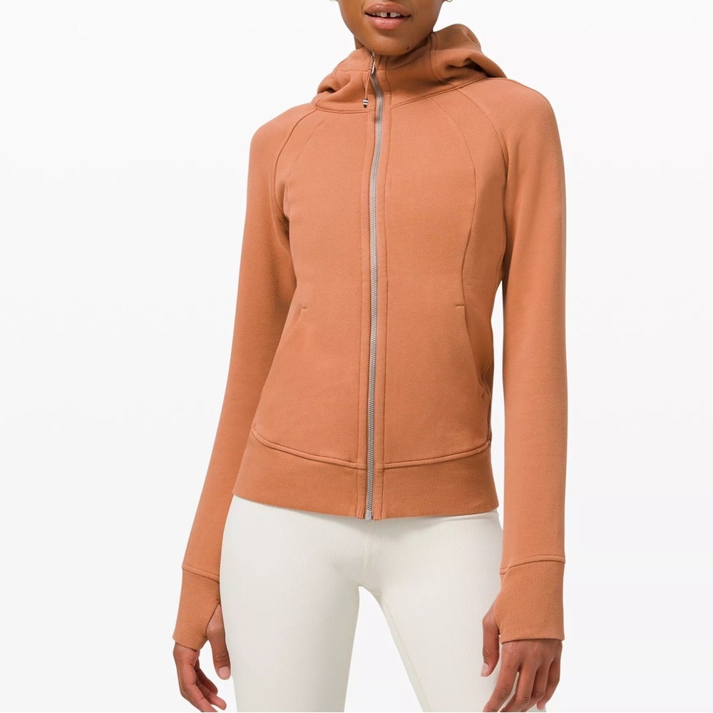 Lululemon Limited Scuba Hoodie Zip Up Jacket Gold Accents 6